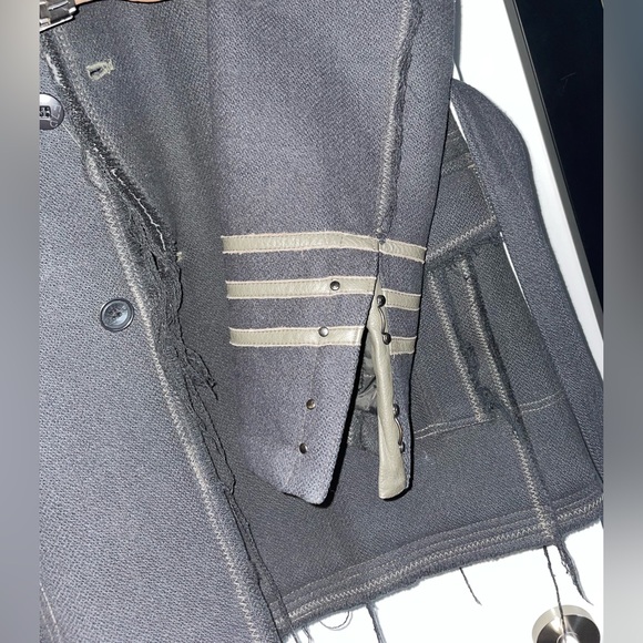 Firetrap Mens Military Style Pea Coat (M) - Picture 5 of 8